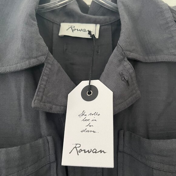 Rowan Women's Lincoln Muscle Tank Jumpsuit Size XS Blue Dusk (Gray) - Picture 5 of 5